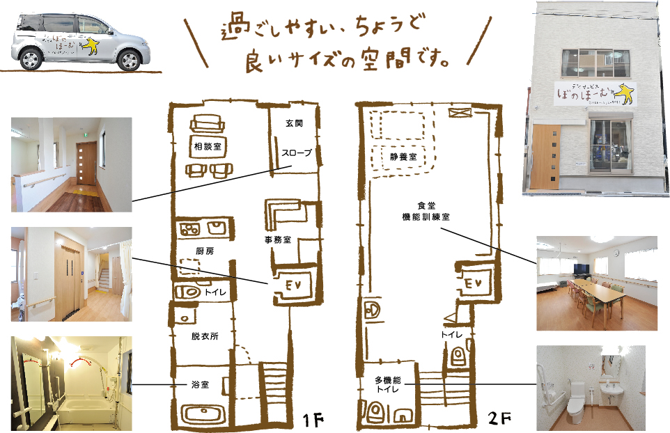 過ごしやすい、ちょうど良いサイズの空間です。
